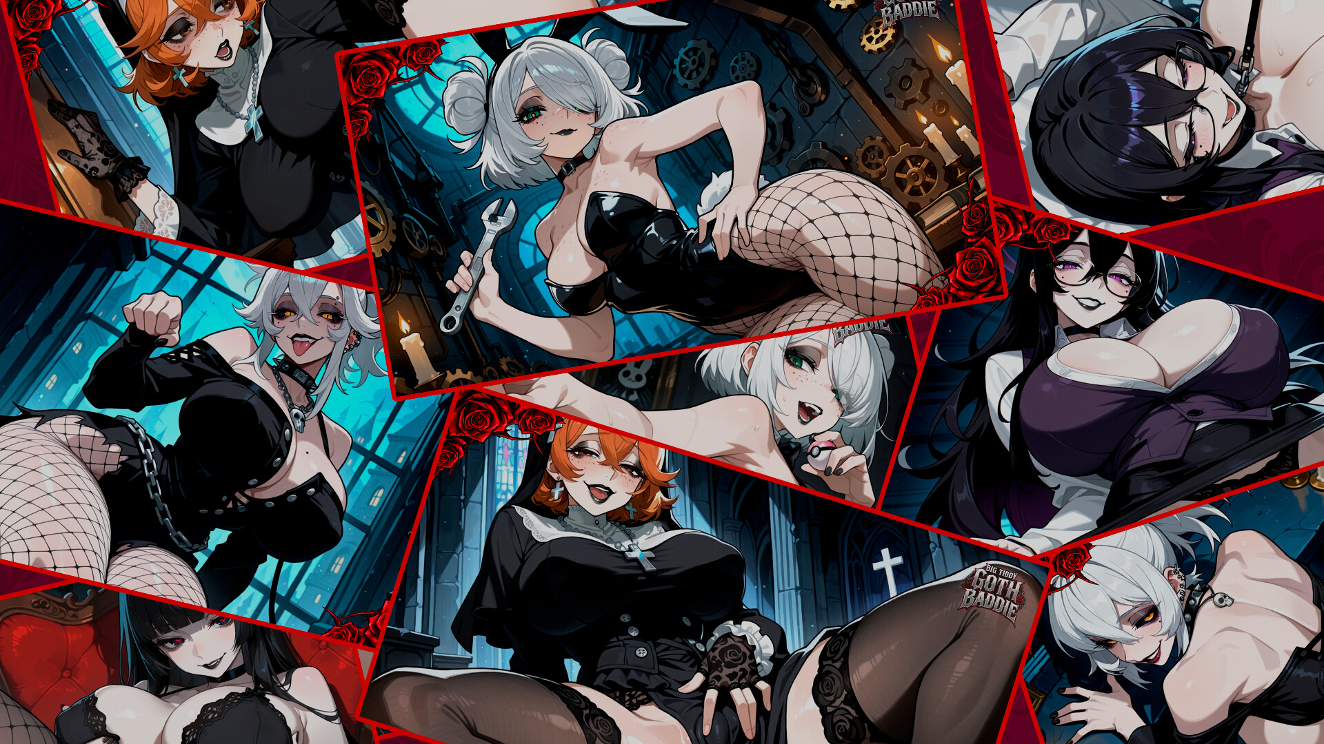 Big Tiddy Goth Baddie🖤⛓️ - Wallpapers 18+ (Uncensored) DLC